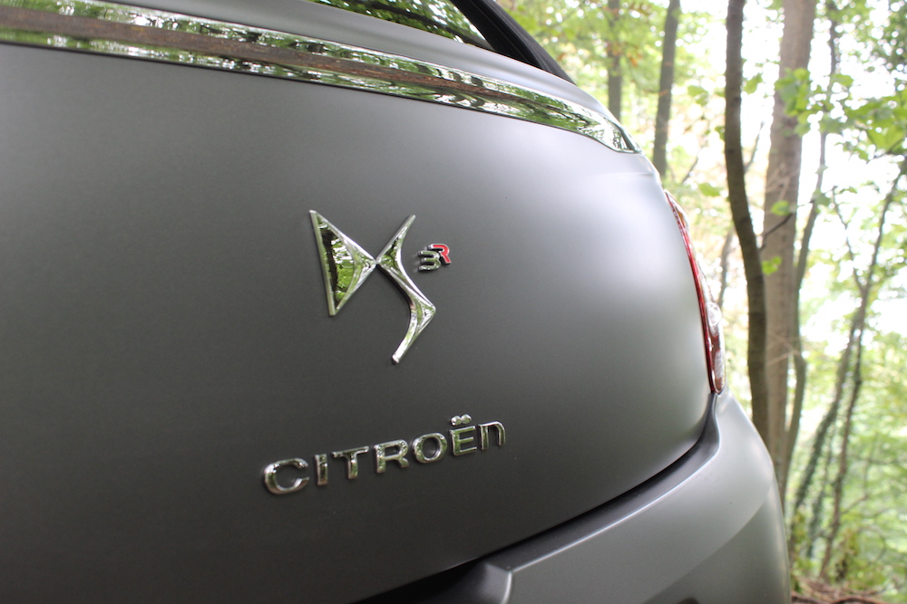 Citroën DS3 Racing Cabrio Schriftzug Heck