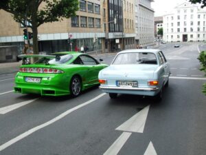 Opel Kadett B Oldtimer gegen Mitsubishi Eclipse Fast and Furious